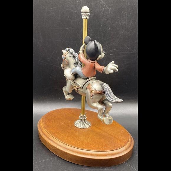 Chilmark Disney ~ Mickey & Minnie Mouse Carousel Ride LE Pewter Figurines - Picture 7 of 9